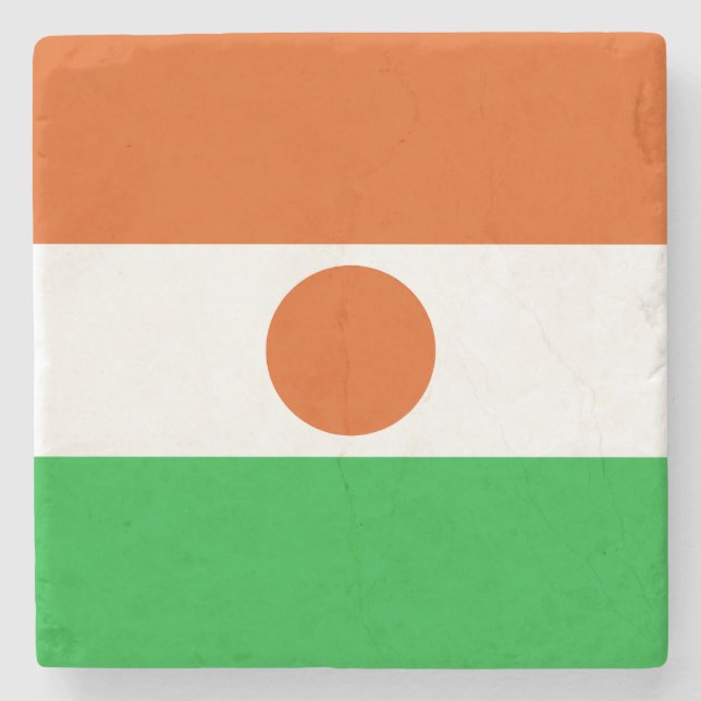 Nigerflagga Stenunderlägg (Framsidan)