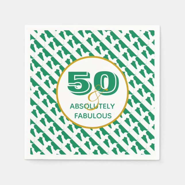 NIGERIA 50 Absolut Fabulous Firande Papper Pappersservett (Framsidan)