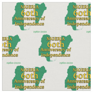 NIGERIA 60 ÅRSDAGENS OBEROENDE nigerianska Tyg