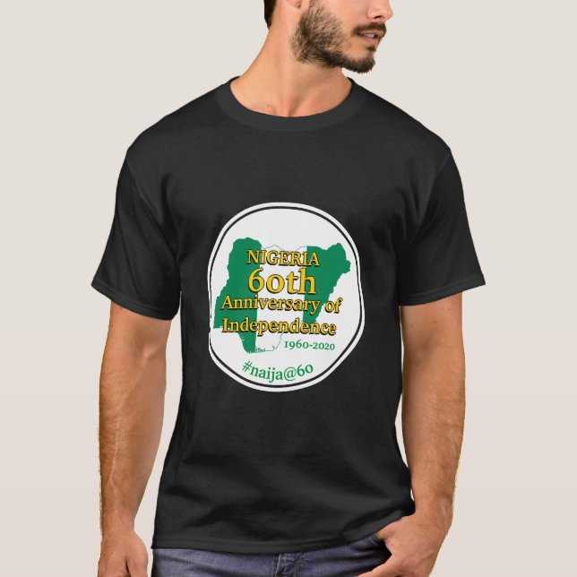 NIGERIA 60-årsjubileum Självständighet | Nigeria T Shirt (Framsida)