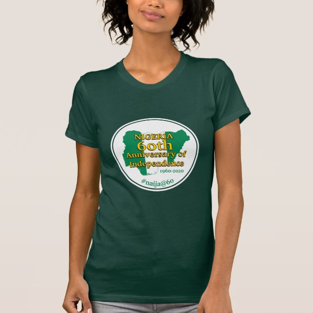 NIGERIA 60-årsjubileum Självständighet | Nigeria T Shirt (Framsida)