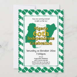NIGERIA 60:E OBEROENDE | Nigerianska Flagga Inbjudningar