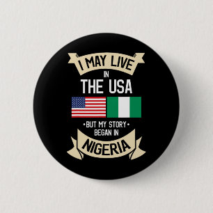 Nigeria Amerikansk Flagga Usa Nigerianska Rötter G Knapp