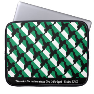 NIGERIA-Anpassade, skript Laptop Fodral
