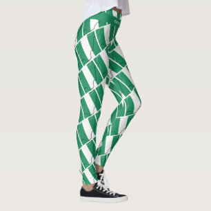 NIGERIA Anpassningsbar Text SPRINGA ERA EGNA TÄVLI Leggings