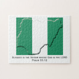 NIGERIA | Blad nation | NIGERIAN FLAGGA Pussel