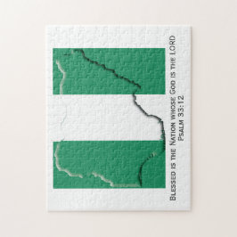 NIGERIA | Blad nation | NIGERIAN FLAGGA Pussel