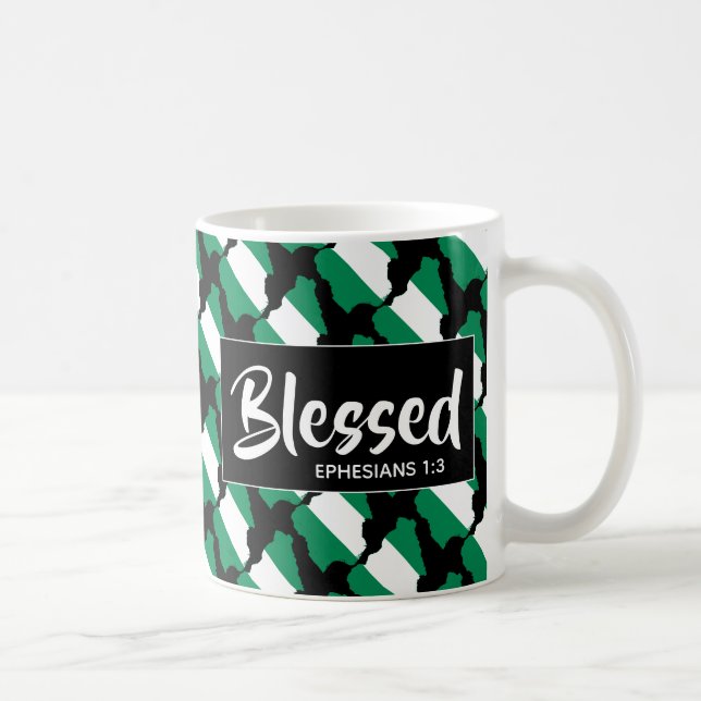 NIGERIA Blsed Ephesian Christian Scripture Kaffemugg (Höger)