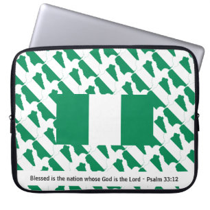 NIGERIA Blsed Nation Christian Laptop Fodral