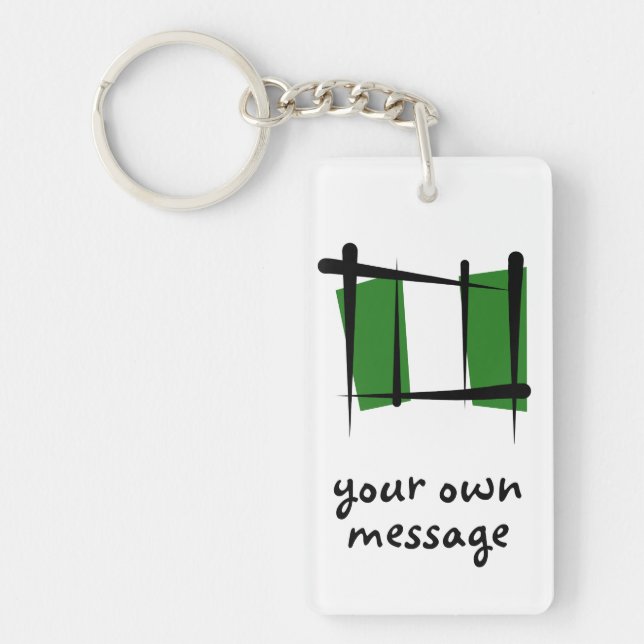 Nigeria borstar flagga (Framsidan)