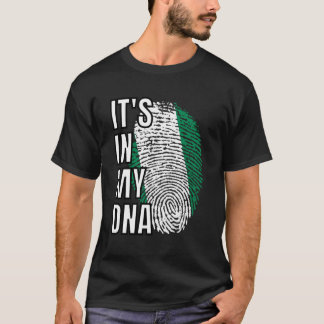Nigeria Det finns i mitt DNA-flaggtumavtryck T Shirt