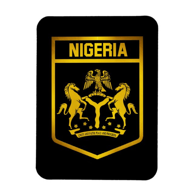Nigeria Emblem Magnet (Vertikal)