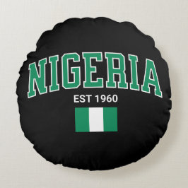 Nigeria Est. 1960 — Stolthetens arv Rund Kudde