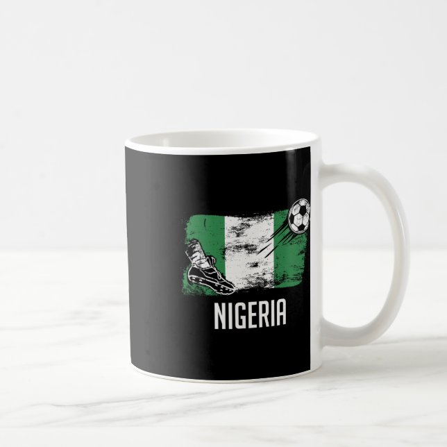 Nigeria Flag Jersey Nigerianska fotbollslaget nige Kaffemugg (Höger)