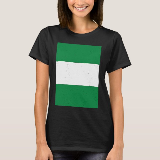 Nigeria Flag Nigerian Pride Travel T Shirt (Framsida)