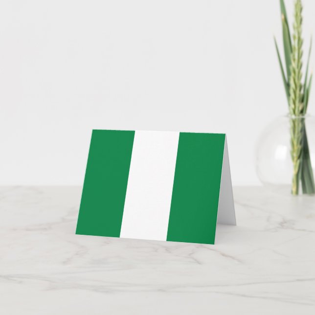 Nigeria Flag Notecard Kort (Framsida)