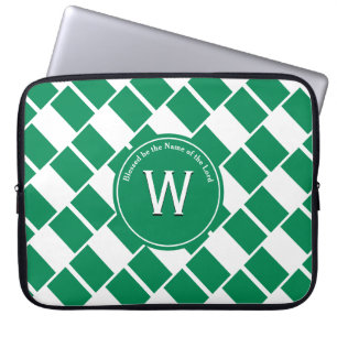 NIGERIA FLAGG Anpassad Monogram Nigeriansk Laptop Fodral