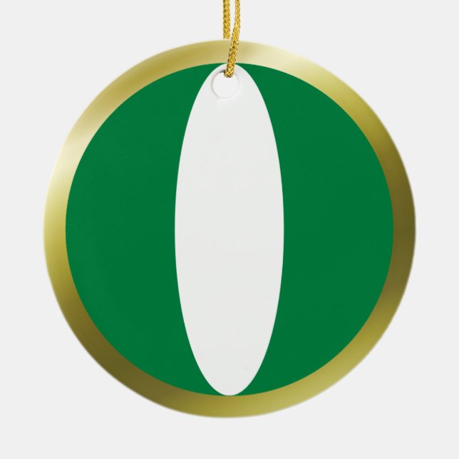Nigeria Flagg Ornament (Framsidan)