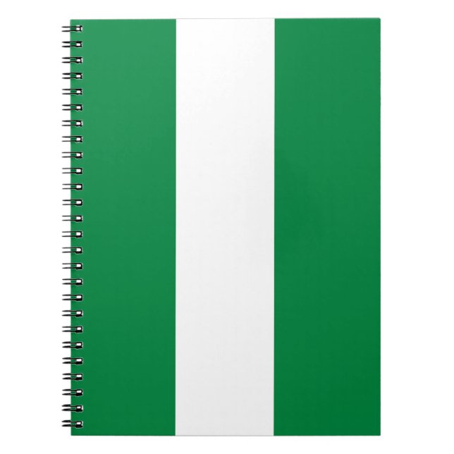 Nigeria flagga anteckningsbok (Framsidan)