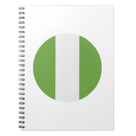Nigeria Flagga Anteckningsbok