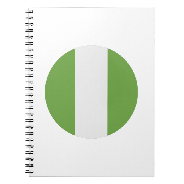 Nigeria Flagga Anteckningsbok (Framsidan)