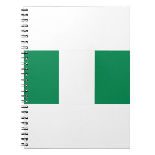 Nigeria Flagga Anteckningsbok