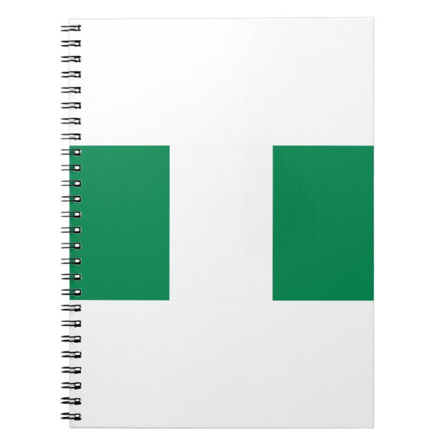 Nigeria Flagga Anteckningsbok (Framsidan)