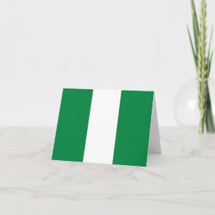 Nigeria flagga anteckningskort