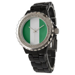 Nigeria flagga armbandsur
