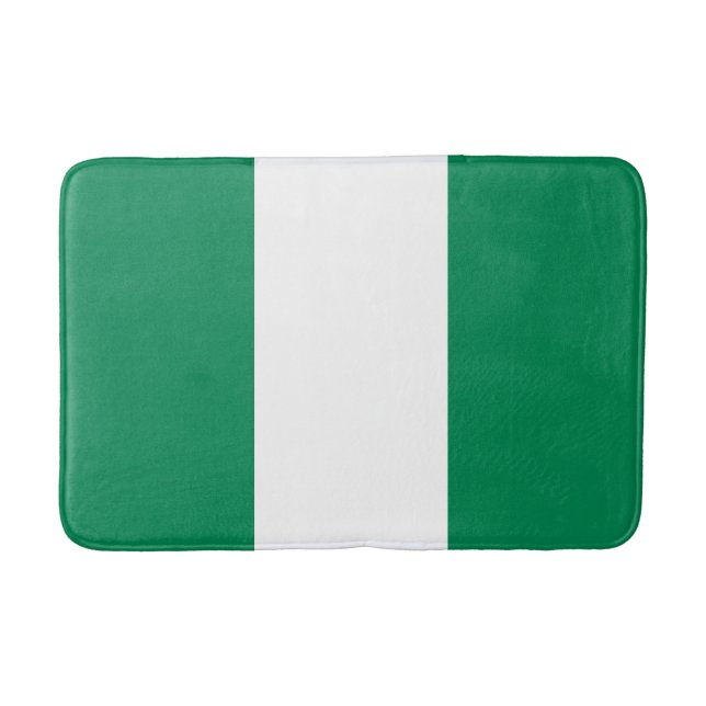 Nigeria Flagga Badrumsmatta (Framsidan)