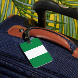 Nigeria flagga bagagebricka
