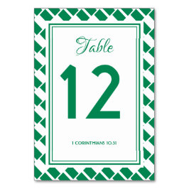 NIGERIA FLAGGA Banquet Firande Bröllop Modern Bordsnummer