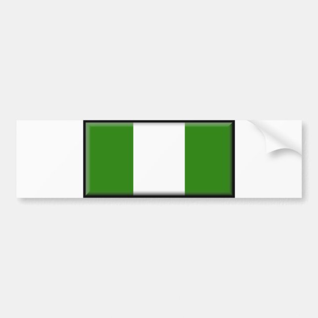 Nigeria flagga bildekal (Framsidan)