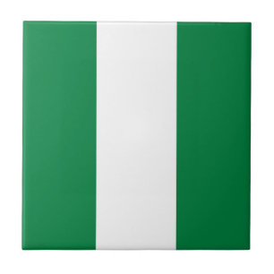 Nigeria Flagga Ceramic Tile Kakelplatta
