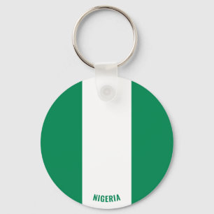 Nigeria Flagga Charming Patriotic Nyckelring