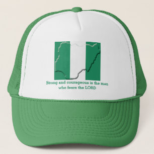 NIGERIA FLAGGA Christian Scripture Personlig Keps