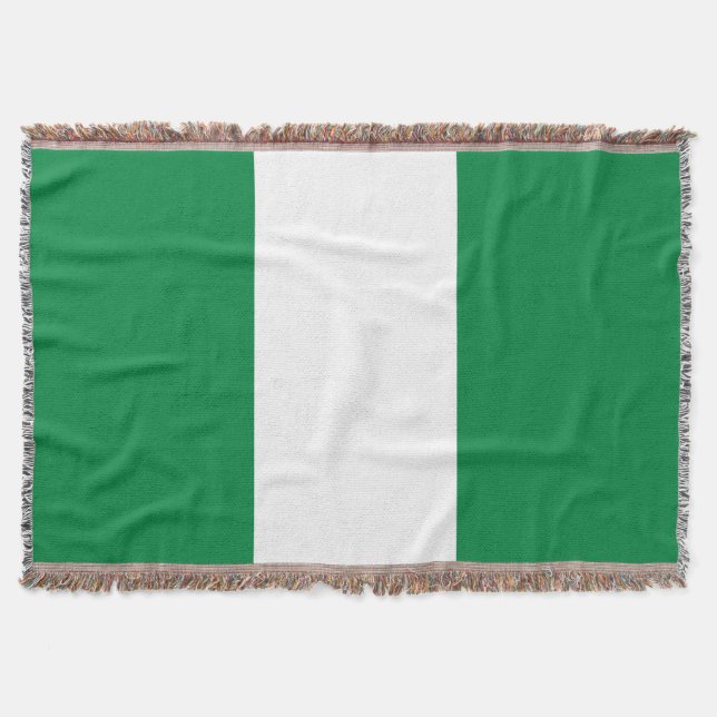 Nigeria flagga filt (Framsidan)