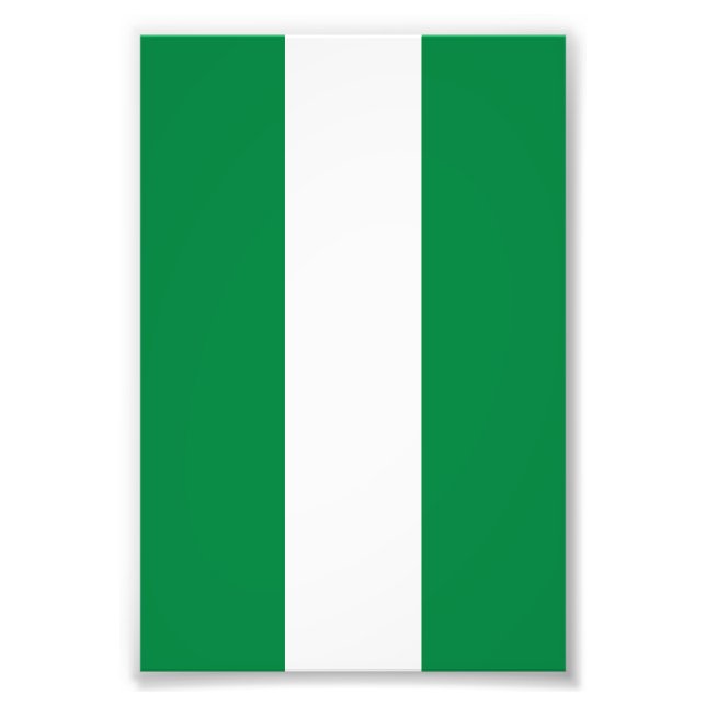 Nigeria flagga fototryck (Framsidan)