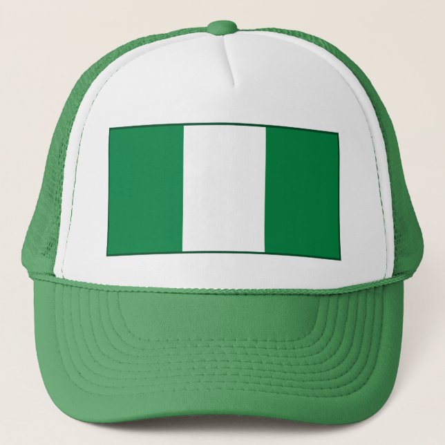Nigeria Flagga Hat Keps (Framsida)