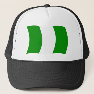 Nigeria Flagga Hatt Truckerkeps