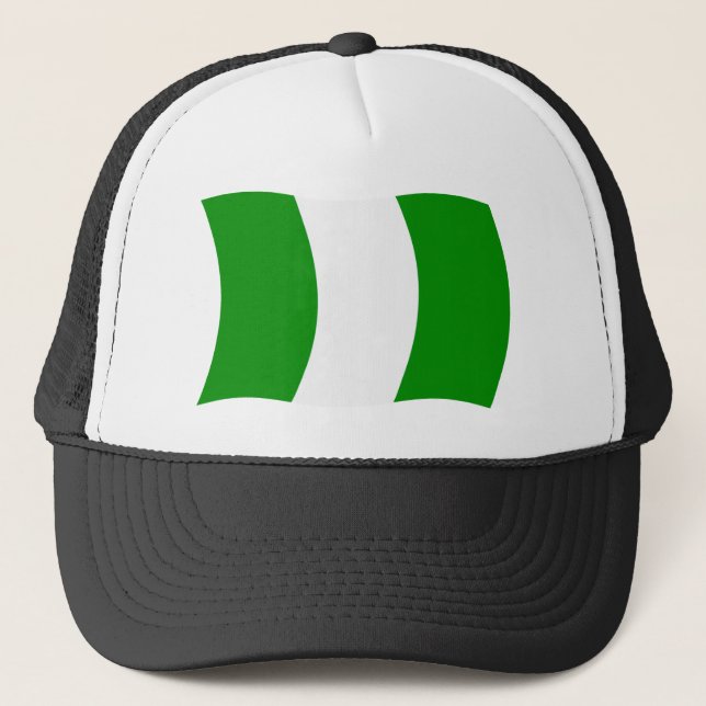 Nigeria Flagga Hatt Truckerkeps (Framsida)