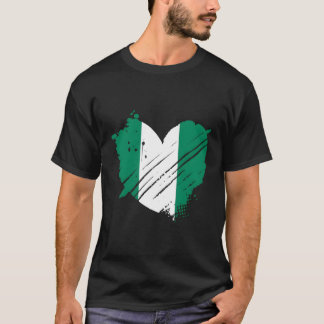 Nigeria Flagga I Kärlek ligger det i mitt DNA för  T Shirt