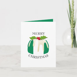 NIGERIA FLAGGA | Julpudding | festlig Helgkort