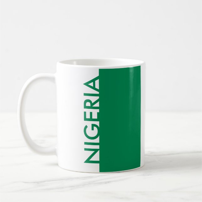 NIGERIA FLAGGA KAFFEMUGG (Vänster)