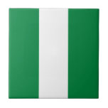 Nigeria flagga kakelplatta<br><div class="desc">En idealisk gåva till alla dem som är patriotiska i land!</div>