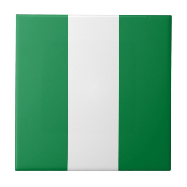 Nigeria flagga kakelplatta (Framsidan)