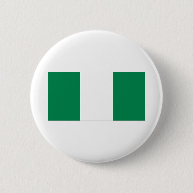 Nigeria Flagga Knapp (Framsida)