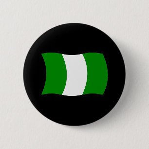 Nigeria Flagga Knapp
