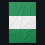 Nigeria flagga kökshandduk<br><div class="desc">En idealisk gåva till alla dem som är patriotiska i land!</div>
