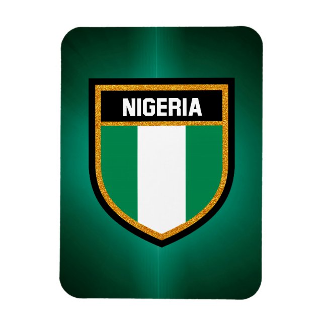Nigeria Flagga Magnet (Vertikal)